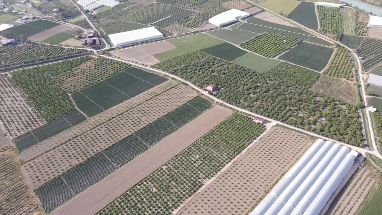 vista aérea de las tierras de cultivo de groenlandia