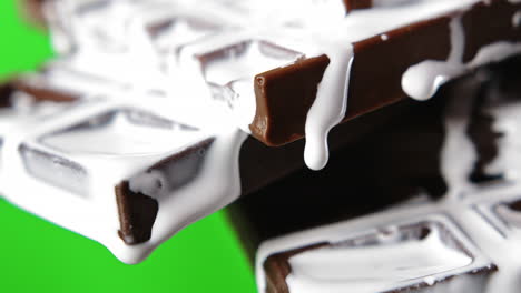 melted chocolate bars