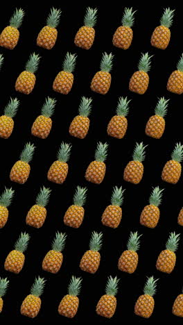 patrón de piñas animadas en vertical