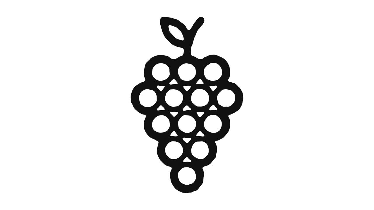 imágenes de animación de icono de uvas y canal alfa
