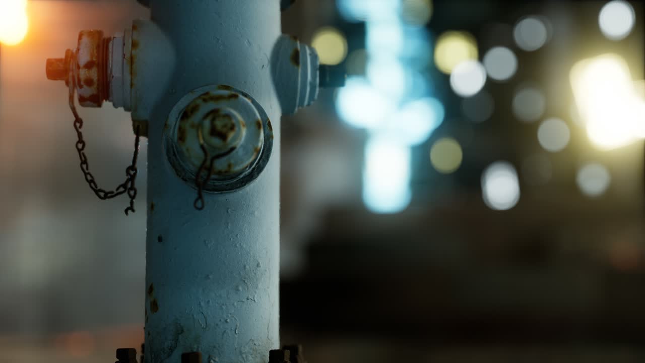 작은 마을의 소방 하이드런트