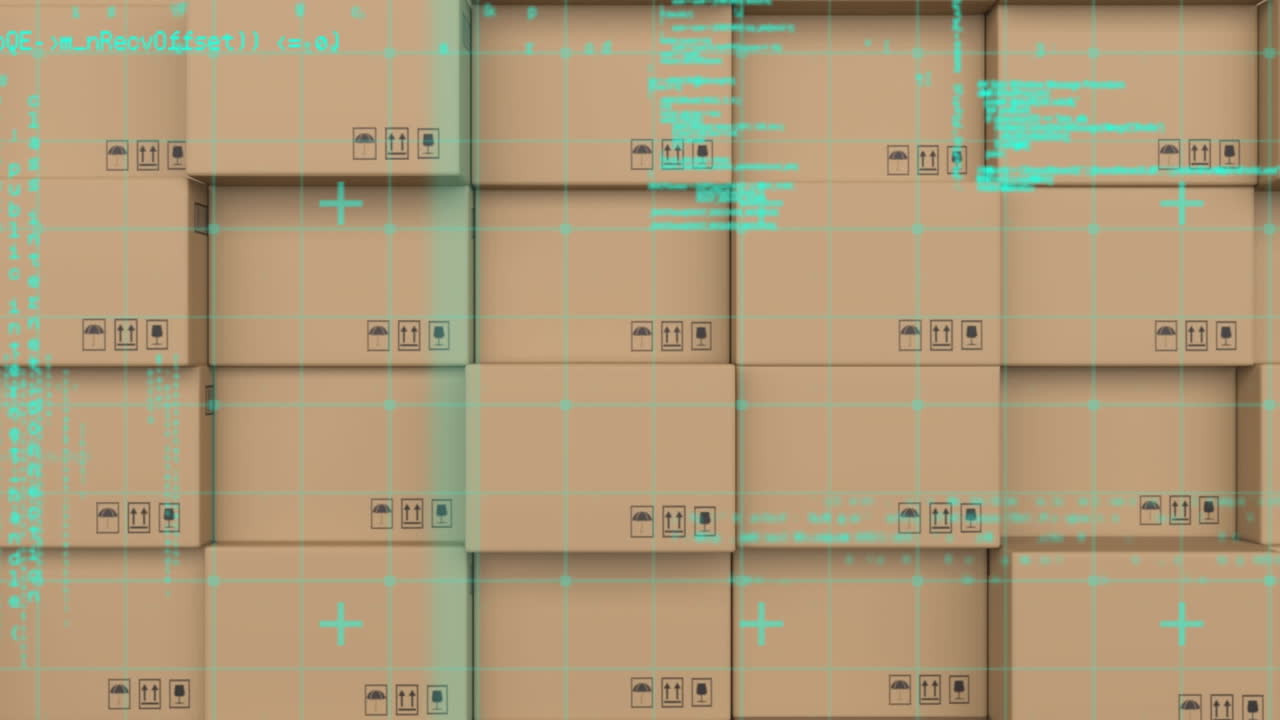 procesamiento de datos a través de la red de red contra la pila de cajas en segundo plano