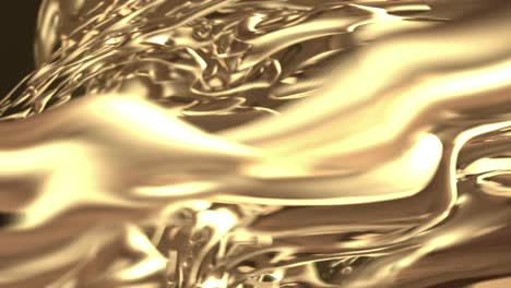 bucle de oro líquido abstracto