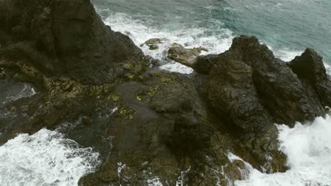 over the cliff