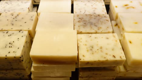 stacked handmade soap bars