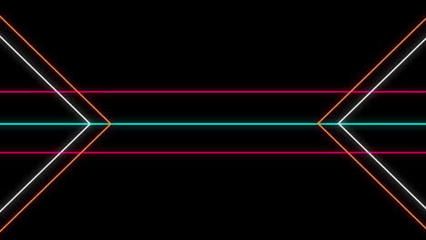 formas geométricas sobre un fondo negro