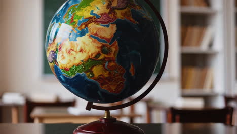 globe in a classroom