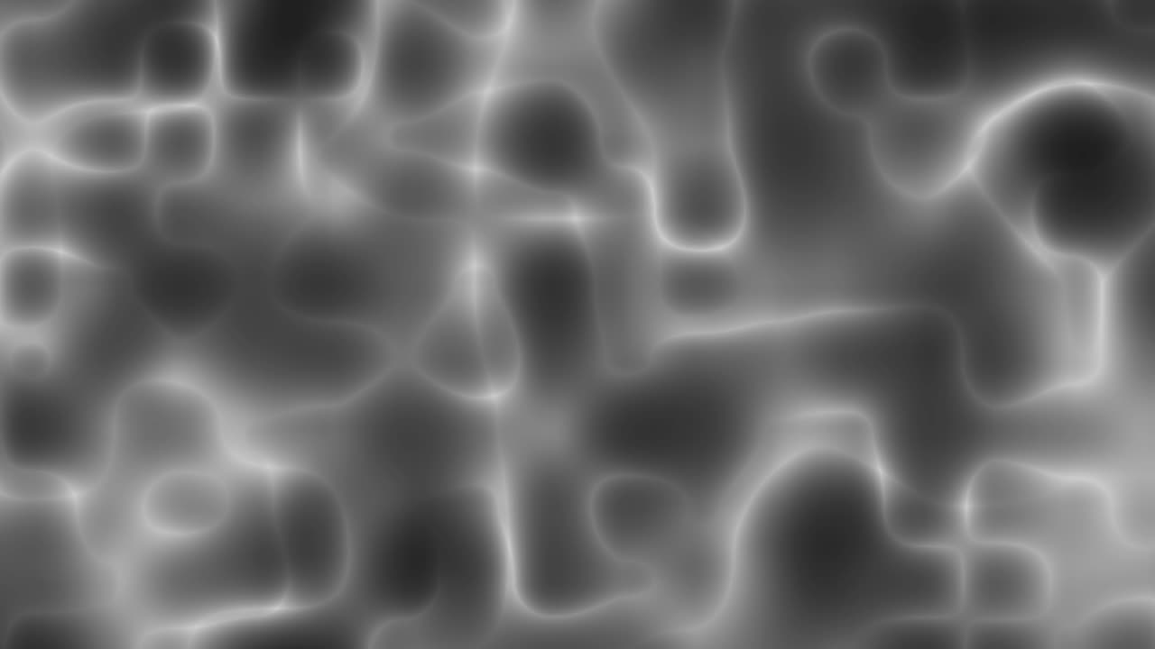 Abstract Glowing Fluid Lines Moving in Black and White Pattern