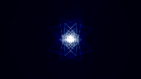 abstract triangles spiraling outwards.