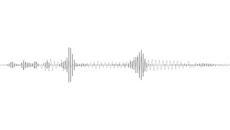 a black line on a white background, creating an audio visualization effect