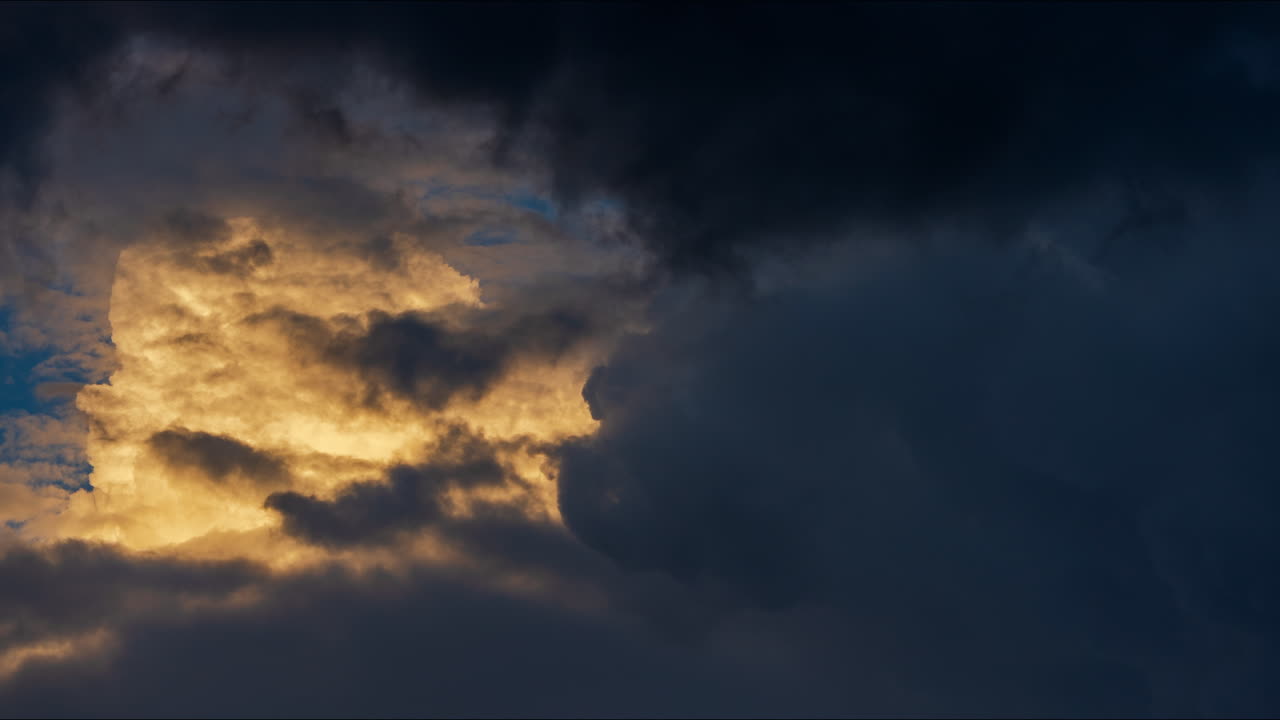 Stormy Skies and Golden Clouds