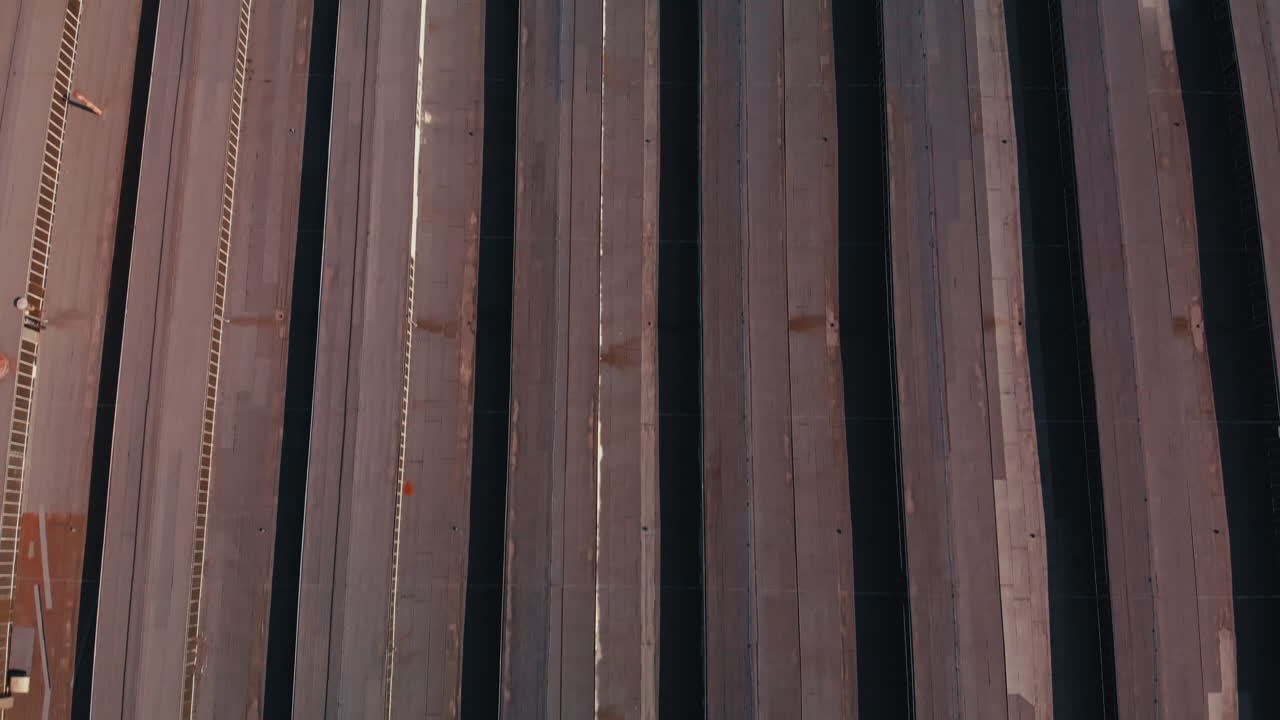Aerial View of Industrial Storage Facility