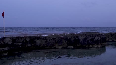 The-Rocky-shore-of-a-beach-in-Mexico