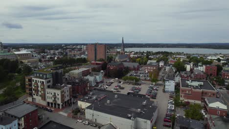 ciudad estadounidense de portland en maine, disparo de avión no tripulado