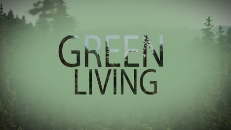 digital composite video of green living