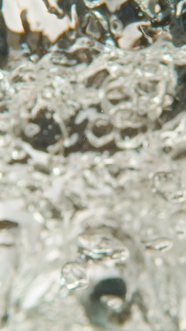 물에 넣은 블루베리