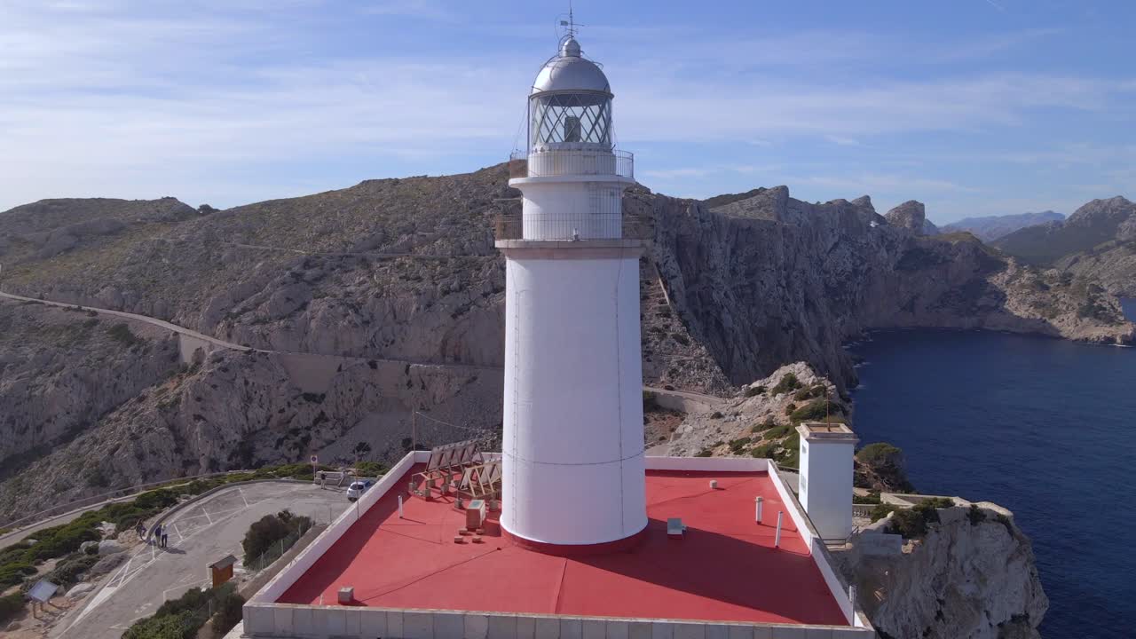descubra el impresionante faro de cap formentor situado en los acantilados de mallorca. experimente vistas panorámicas del mar mediterráneo y espectaculares paisajes rocosos.