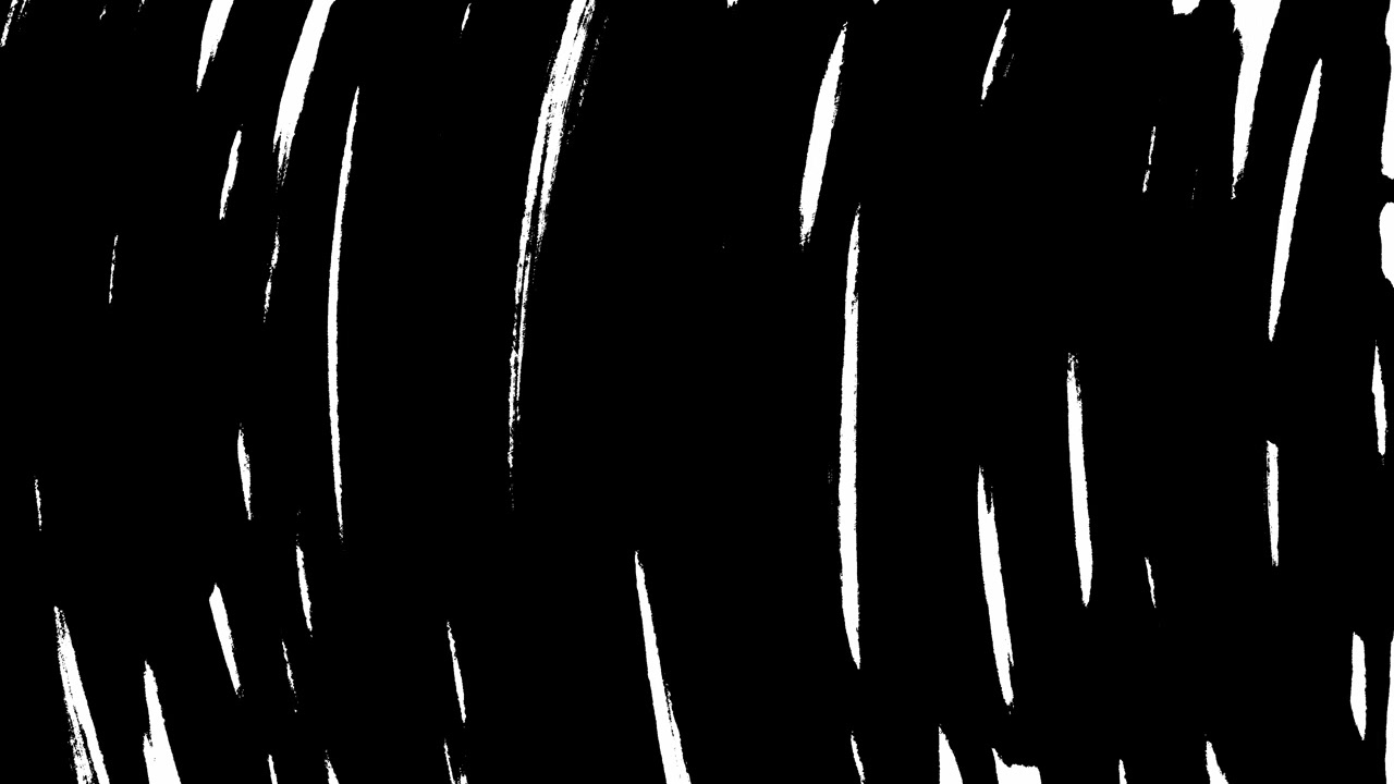 Transição Animada de Traço de Pincel Preto em Fundo Branco