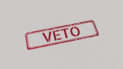 veto stamp