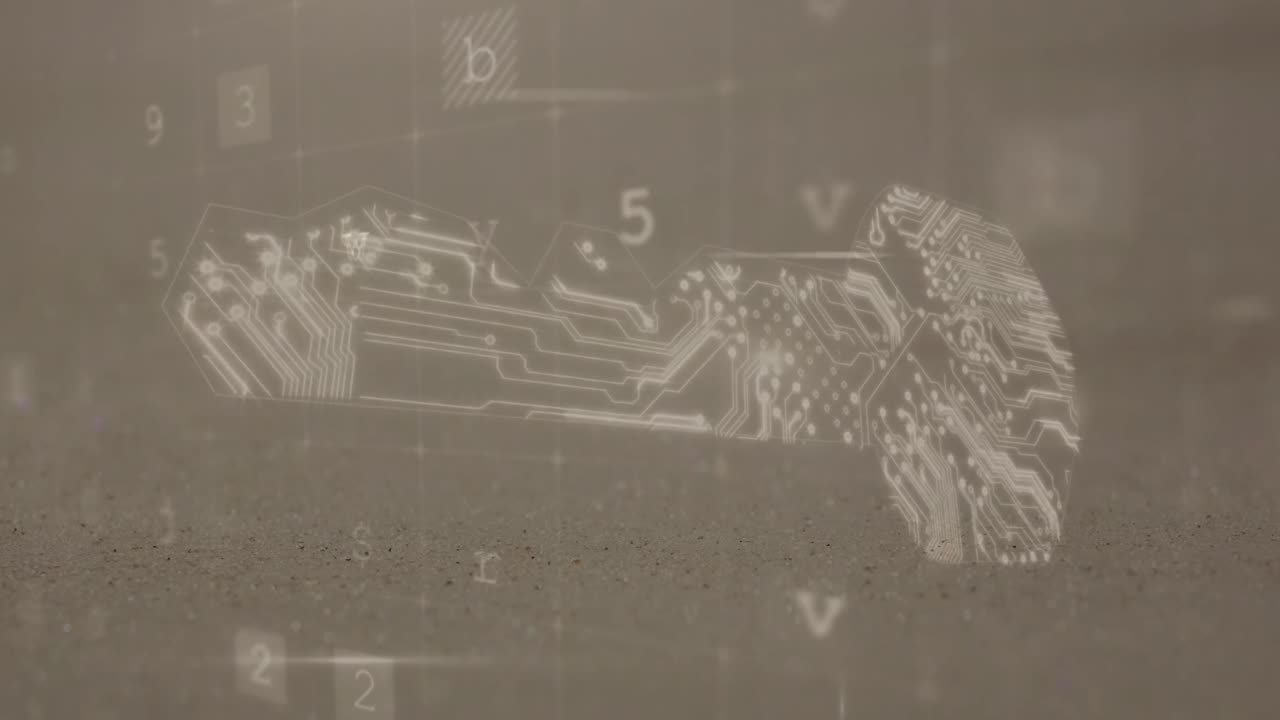 사이버 범죄 및 온라인 보안 애니메이션 4k