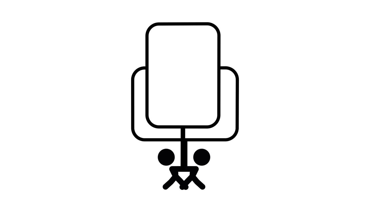 발을 들고 있는 스틱맨