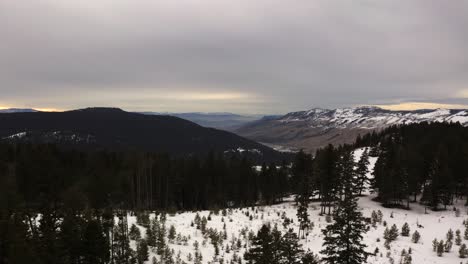 dramatic and ethereal: an overcast day above kamloops' rugged terrain