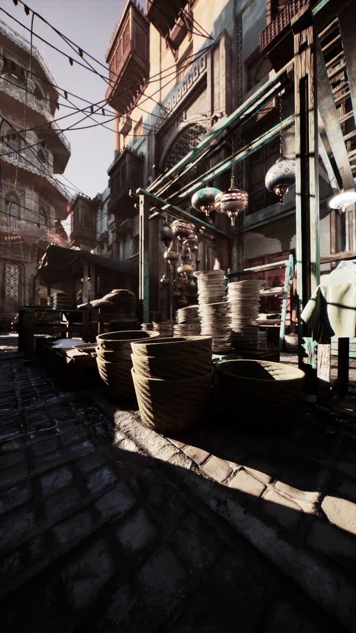 중동 도시 의 거리 시장