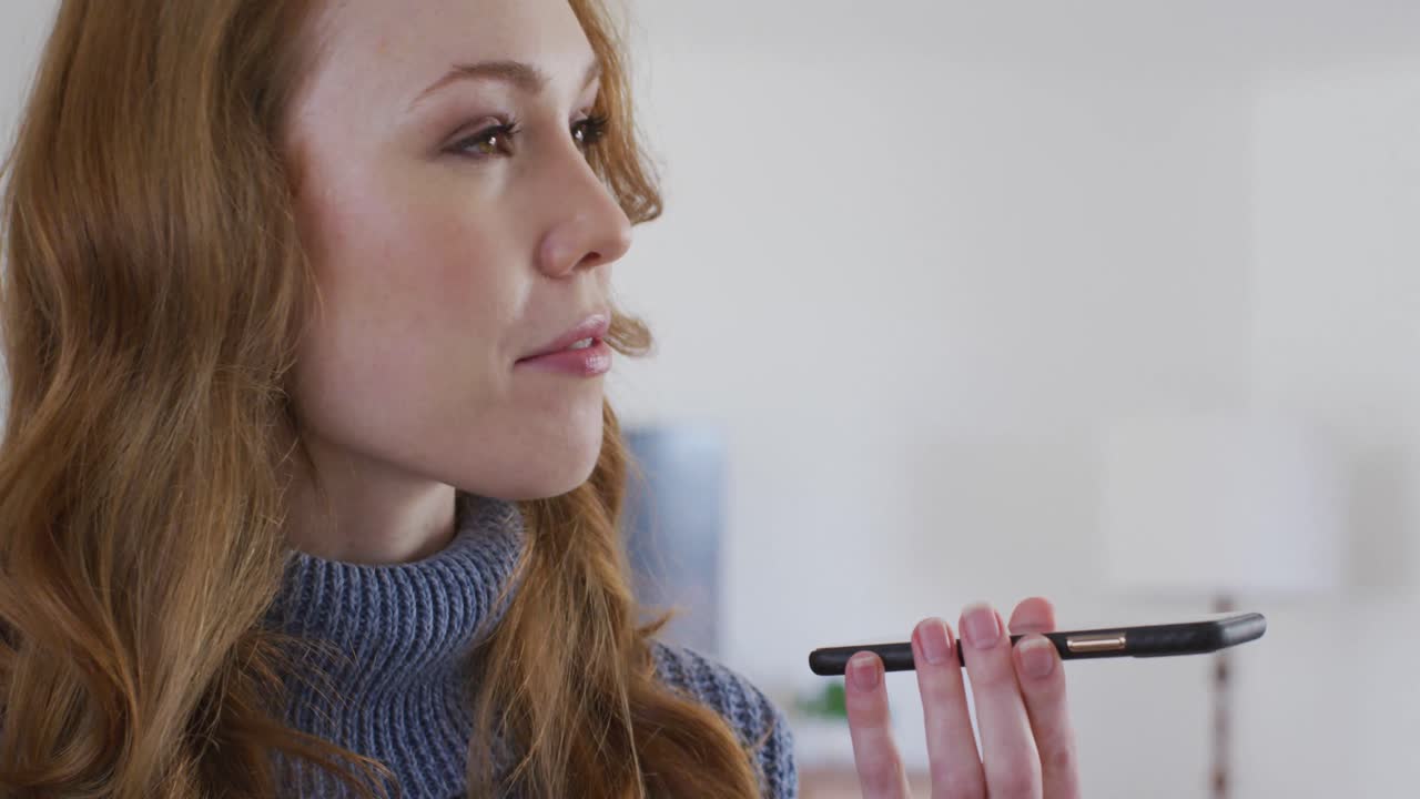 Woman talking on smartphone
