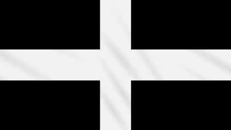 kernow - cornwall flag waving cloth, ideal for background, loop