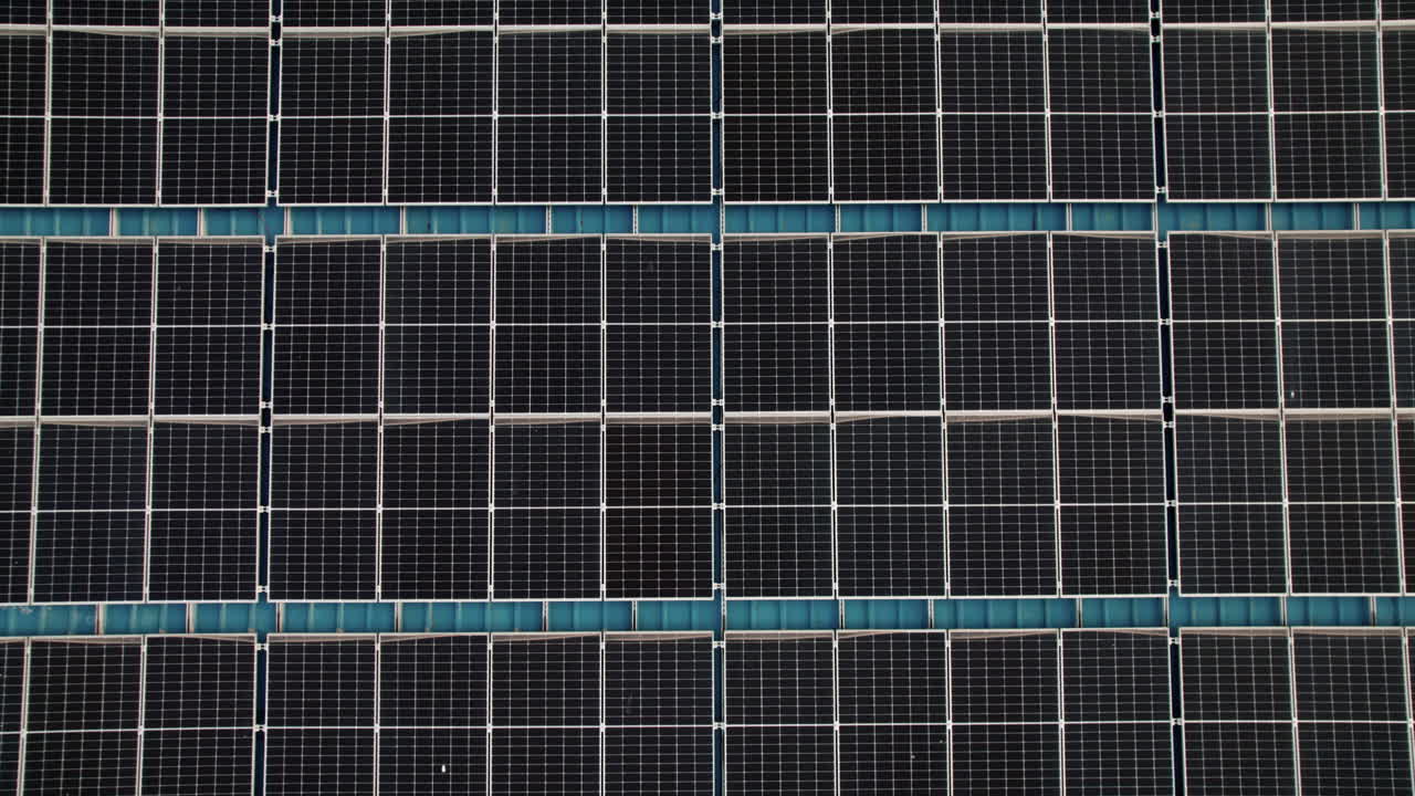 primer plano de la ecología planta de energía agrícola de células solares tecnología ecológica
