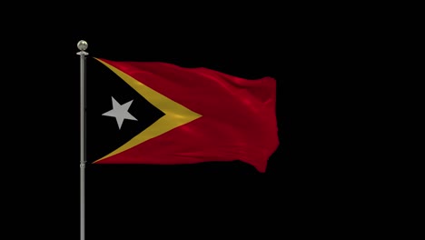 east timor various of flags waving national flag on pole, table flag
