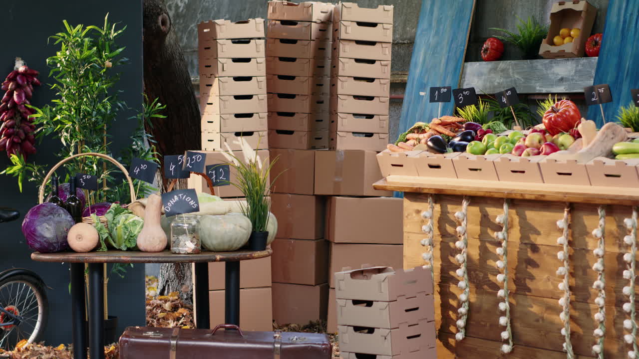 Vegetable Stand in Autumn