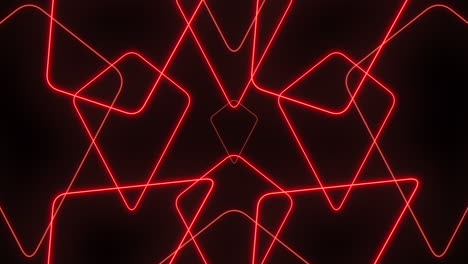 dynamic neon geometric pattern on black background