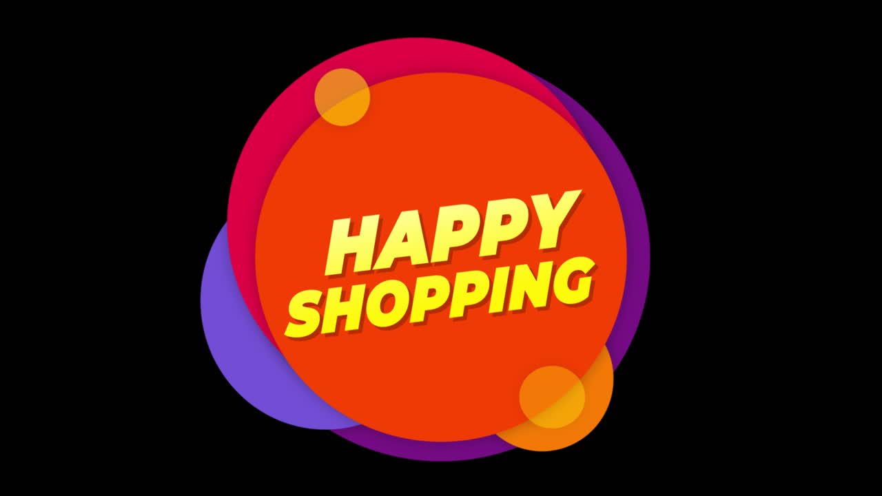 Happy Shopping Graphic Banner
