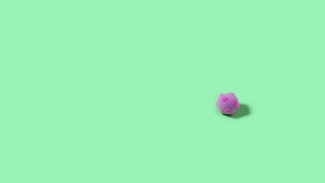 detención del movimiento de la célula de coronavirus en el fondo verde médico. espacio de copia