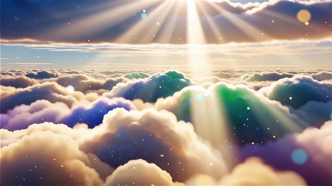 Sfondo di Adorazione Cristiana con Luce Celeste