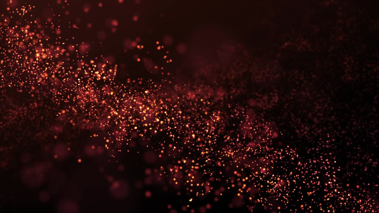 el fondo de partículas de polvo.