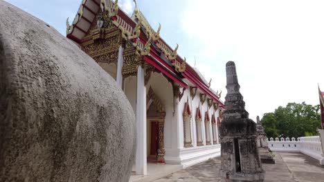 modern temple at wat bang kung temple in thailand