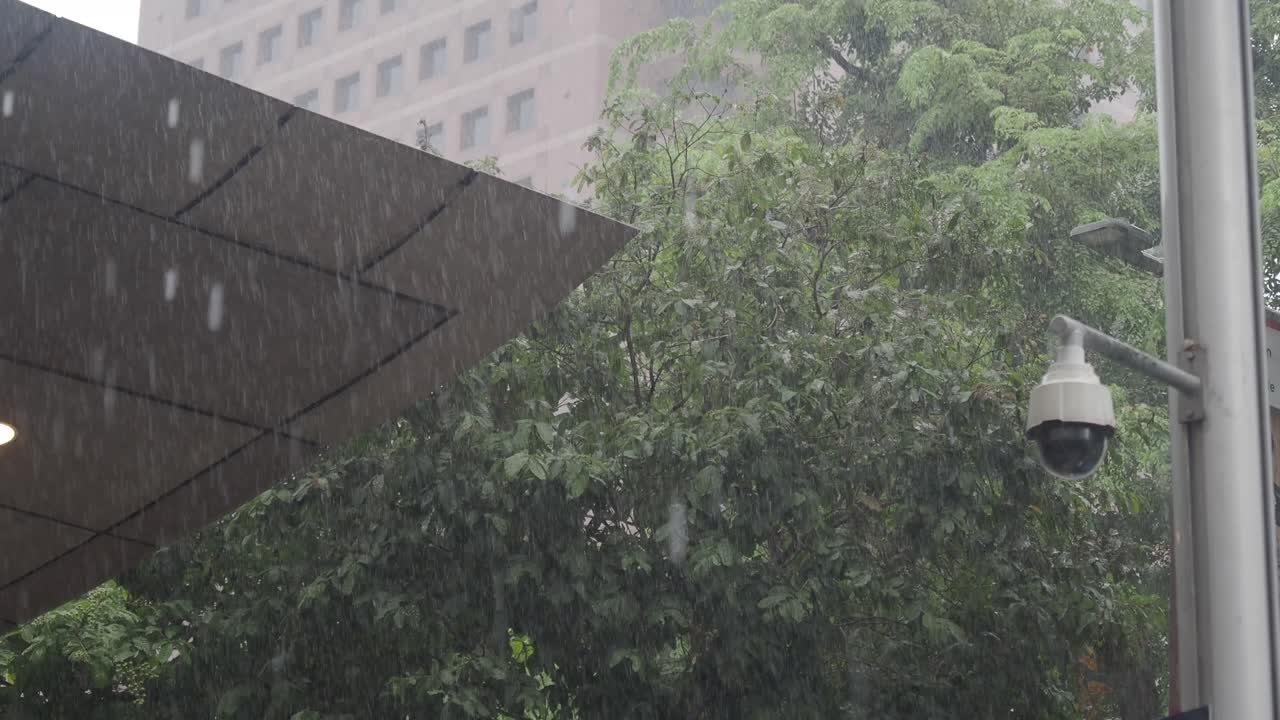 un día lluvioso en la ciudad
