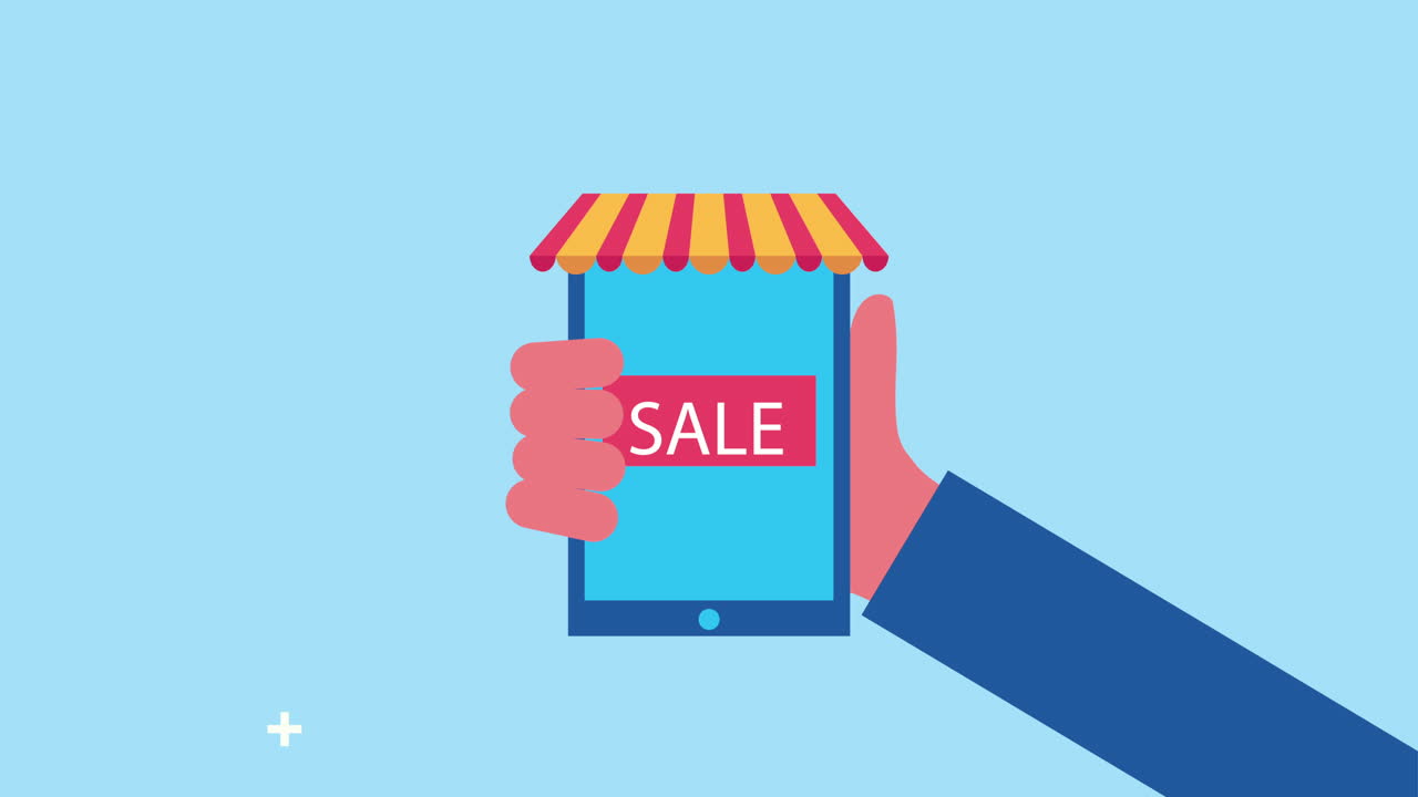 스마트폰 전자상거래 기술을 사용하여 손으로