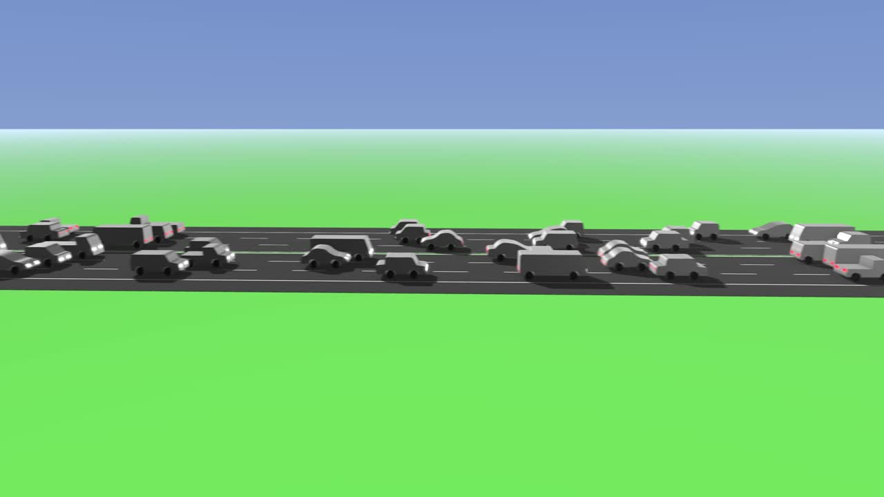 무거운 교통 루프