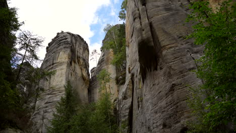 rock town of adrspach in the czech republic