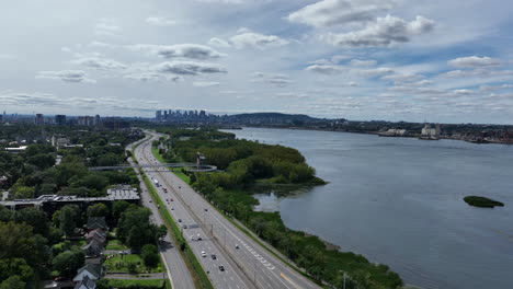 travel and tourism in montreal summertime aerial
