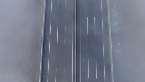 Highway-bridge-over-a-cloud-of-dreamy-atmosphere