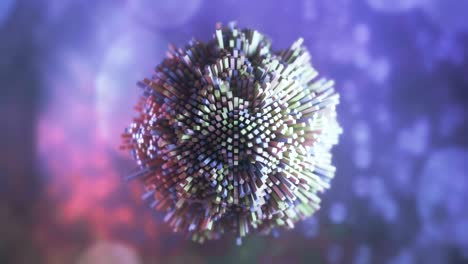 estructura molecular futurista de 4k.