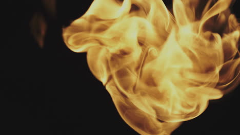 close-up of fire flames