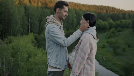 couple enjoying a scenic view in nature