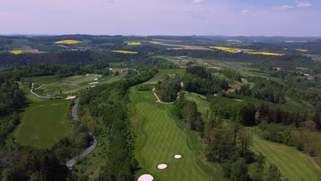 Aerial-drone-panoramic-view-of-Kacov-nature-in