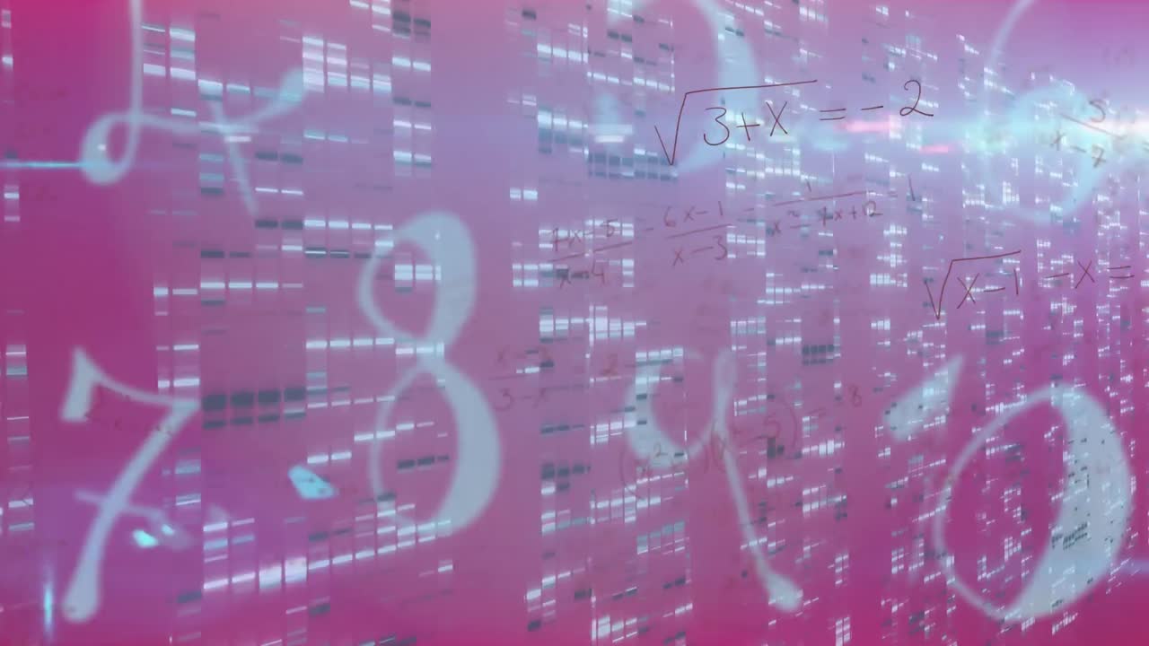 animación del microscopio sobre el procesamiento de datos digitales.