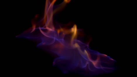 colorful flames on black background